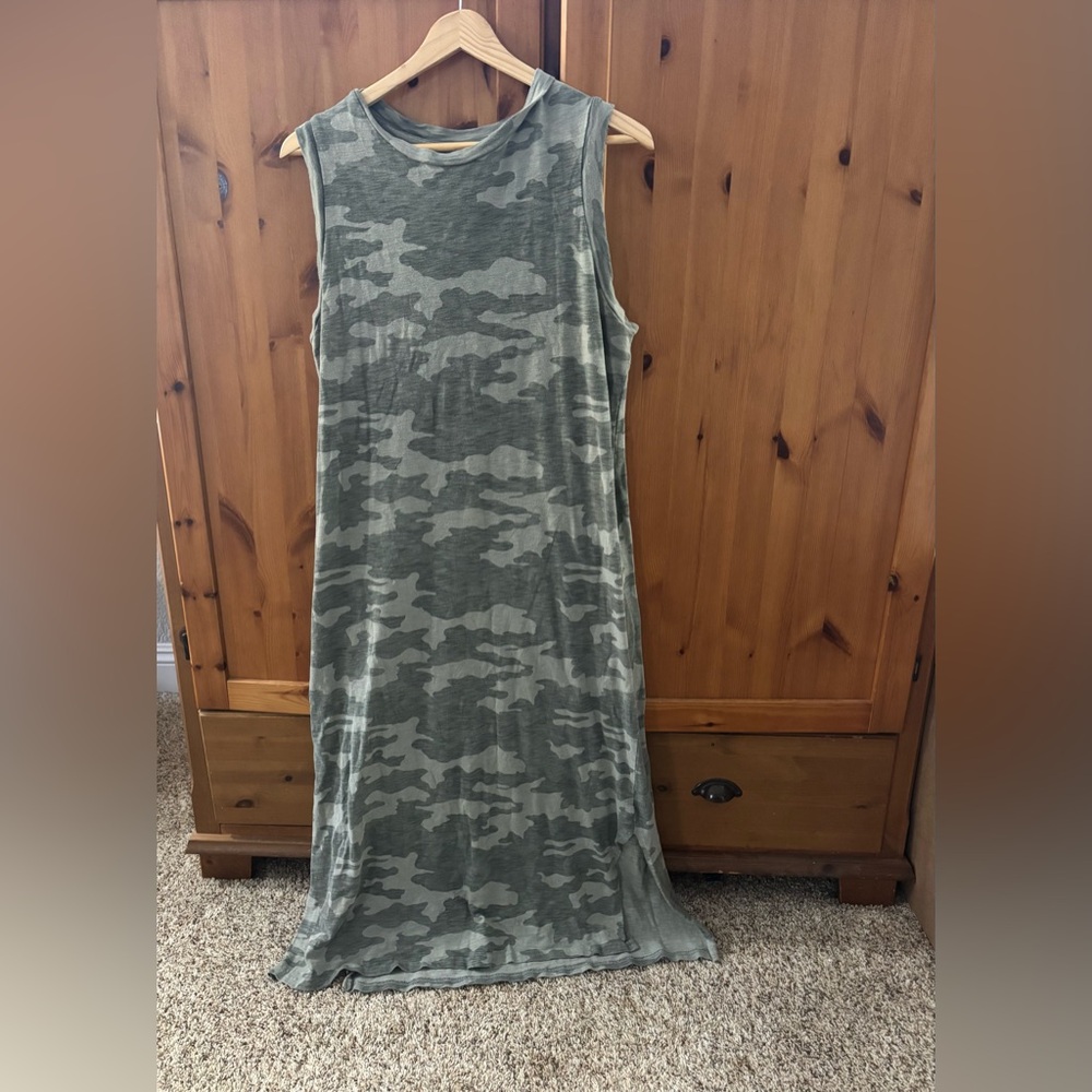 Universal Thread Green Camo Maxi Dress